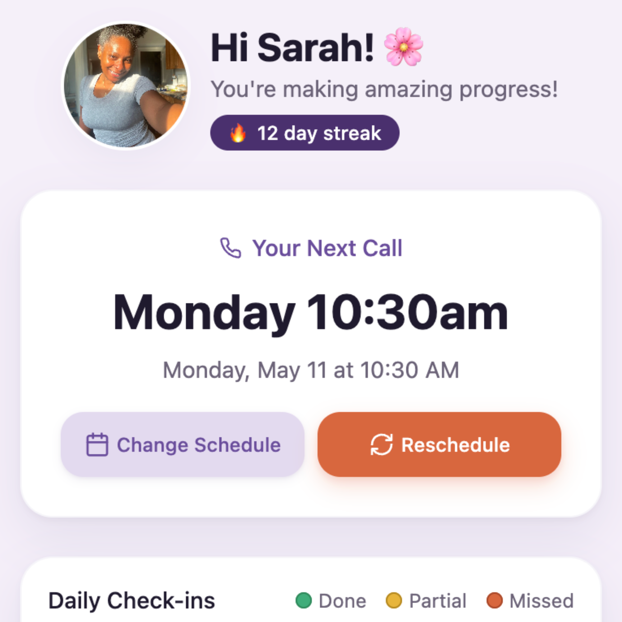 Two 1-on-1 coaching calls a week with JJ's AI Twin.